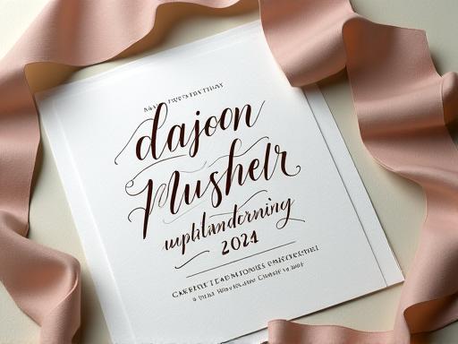 Invitación artesanal con lettering